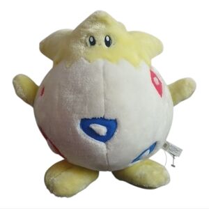 Vintage Pokemon‎ Togepi Plush 1990s by Play Big Bean Stuffed Toy Plush 1999